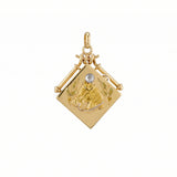 Old Mine Cut Diamond Horse Locket