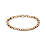 Vintage 14k Gold Ribbed Link Bracelet