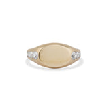 Diamond Channel Signet Ring