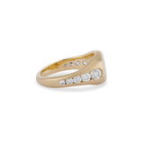 Diamond Channel Signet Ring