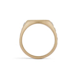 Diamond Channel Signet Ring