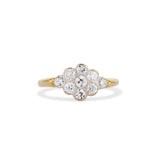 Edwardian Old Mine Cut Diamond Cluster