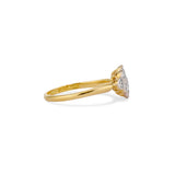 Edwardian Old Mine Cut Diamond Cluster