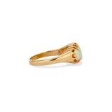 1902 Opal and Diamond Half Hoop Ring