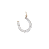 Brilliant Cut Diamond Horseshoe Charm