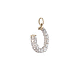 Brilliant Cut Diamond Horseshoe Charm