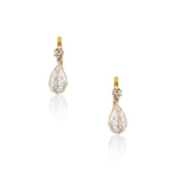 Rose Cut Diamond Drop Earrings