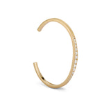 Graduated Old Mine Cut Diamond Channel Cuff