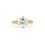 2.35 Carat Old European Cut Diamond Split Shank Engagement Ring