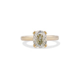 2.08 Antique Style Elongated Cushion Cut Diamond Theo Engagement Ring