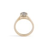 2.08 Antique Style Elongated Cushion Cut Diamond Theo Engagement Ring