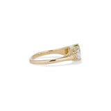 Eliette Emerald and Old European Cut Half Hoop