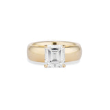 2.50 Carat Emerald Cut Douillet Dome Engagement Ring