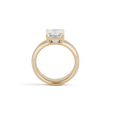 2.50 Carat Emerald Cut Douillet Dome Engagement Ring