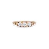 1890 Three Old European Cut Diamond Ring