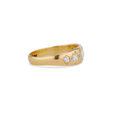 Five Star Set Old Mine Cut Diamond Band