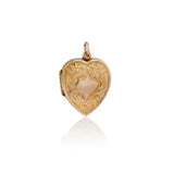 9 Karat Engraved Heart Locket