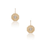Late Art Deco Old European Cut Diamond Earrings