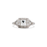 Art Deco French Cut Diamond Ring