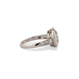 3.40 Carat Old Europeanc Cut Diamond Engagement Ring