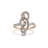 Edwardian Diamond Snake Ring