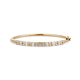 Vintage Baguette Diamond Bangle