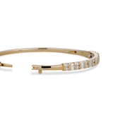 Vintage Baguette Diamond Bangle