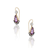 Amethyst and Diamond Revival Earrings