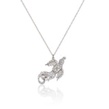 Diamond Pave Swallow Necklace