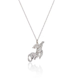 Diamond Pave Swallow Necklace