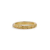 Carved Blossom Wedding Band
