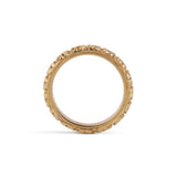 Carved Blossom Wedding Band
