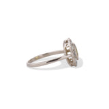 Deco Diamond Yellow Sapphire Ring