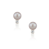 Pearl and Diamond Earrings