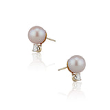 Pearl and Diamond Earrings