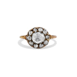 Georgian Rose Cut Diamond Cluster Ring