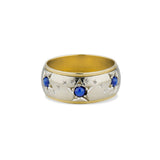 Retro Star Sapphire Band
