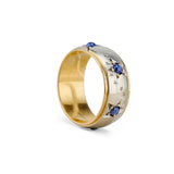 Retro Star Sapphire Band