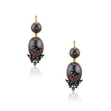 Victorian Butterfly Garnet Earrings