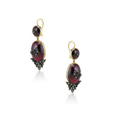 Victorian Butterfly Garnet Earrings