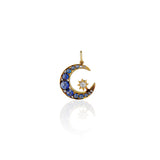 Victorian Moon and Star Pendant