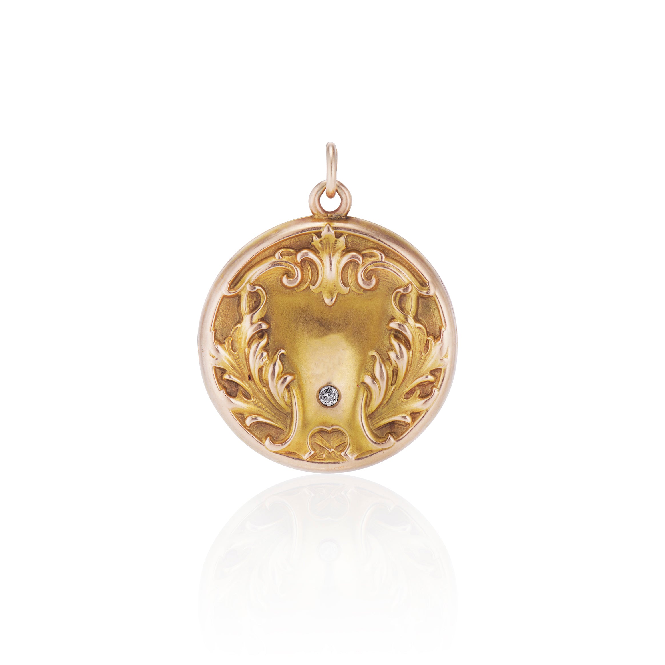 Art Nouveau Diamond Locket – Ashley Zhang Jewelry