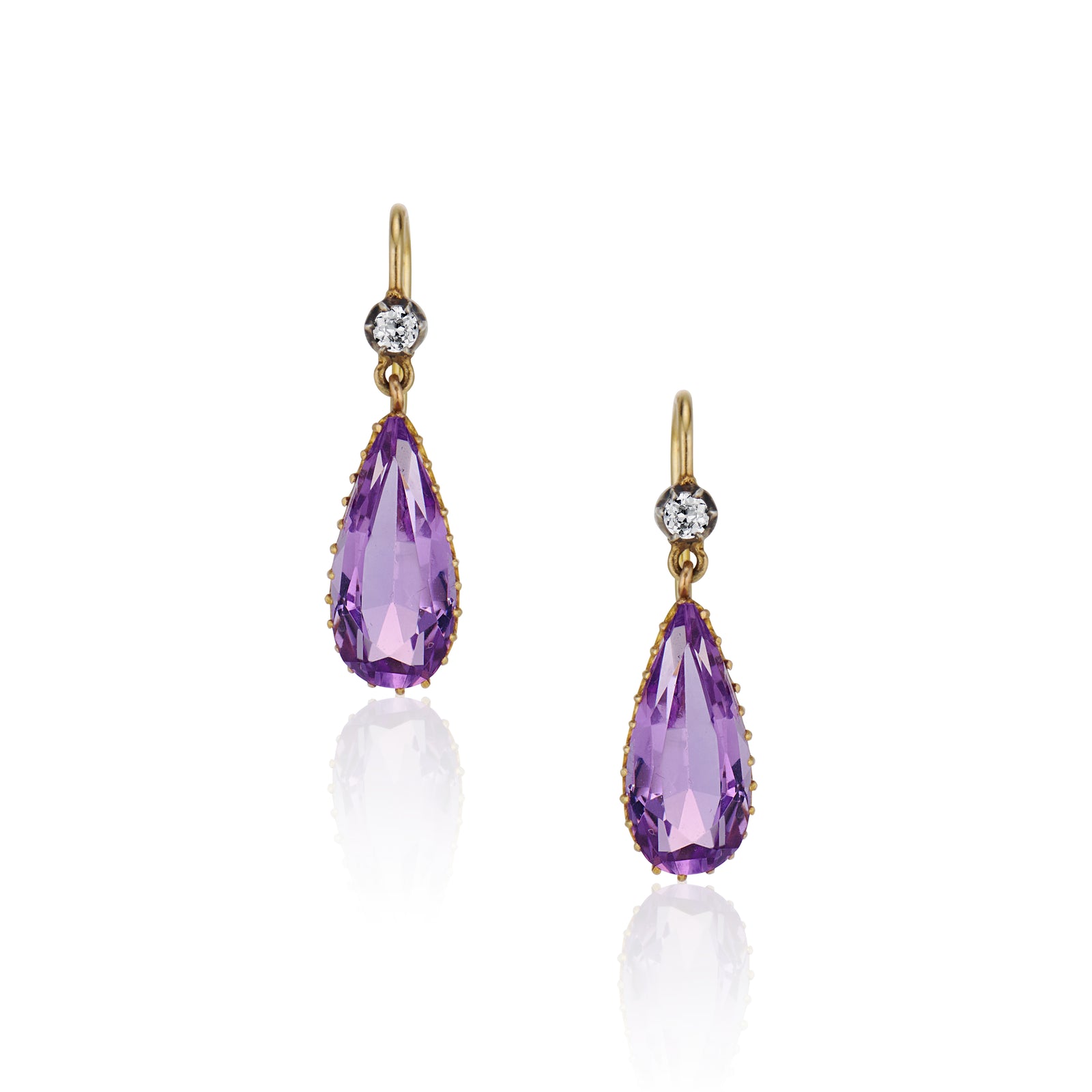 Victorian Amethyst Drop Earrings – Ashley Zhang Jewelry