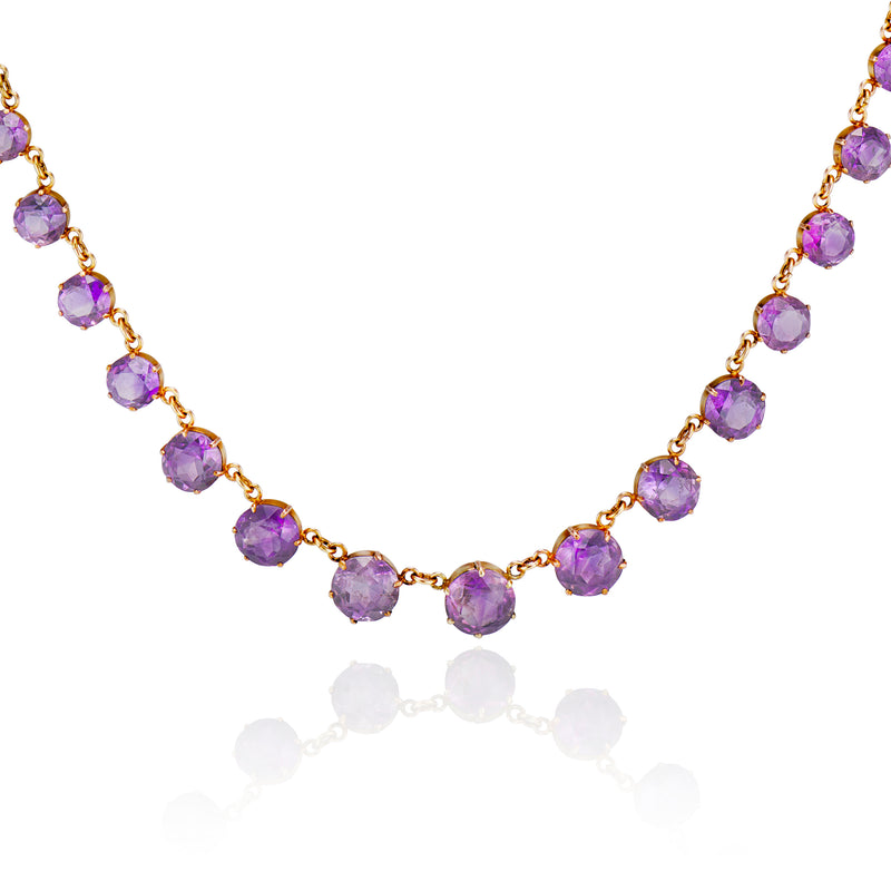 Amethyst Riviere Necklace