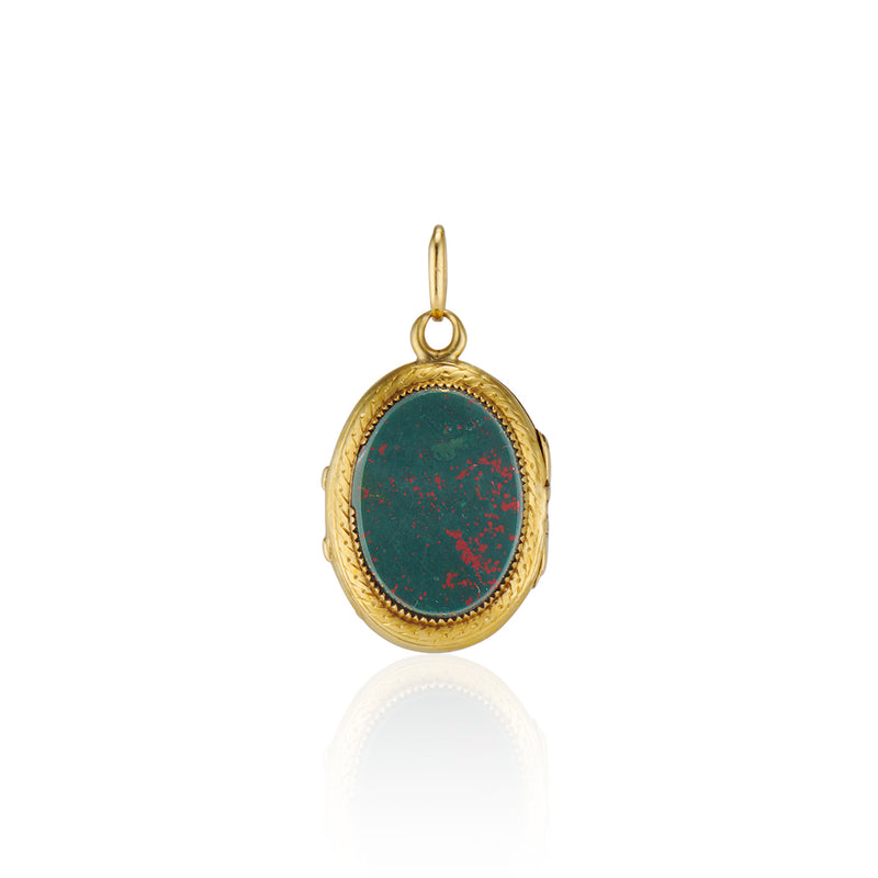 Victorian Bloodstone Locket – Ashley Zhang Jewelry