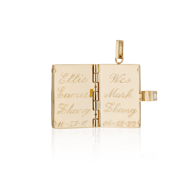 French Cut Ruby Book Locket – Ashley Zhang Jewelry