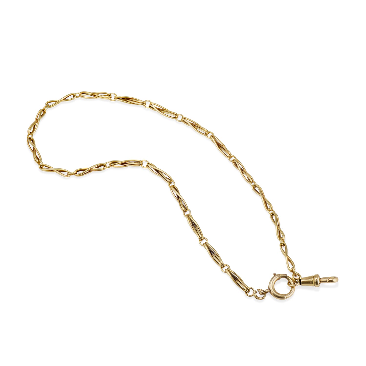 18 Karat Infinity link watch chain – Ashley Zhang Jewelry