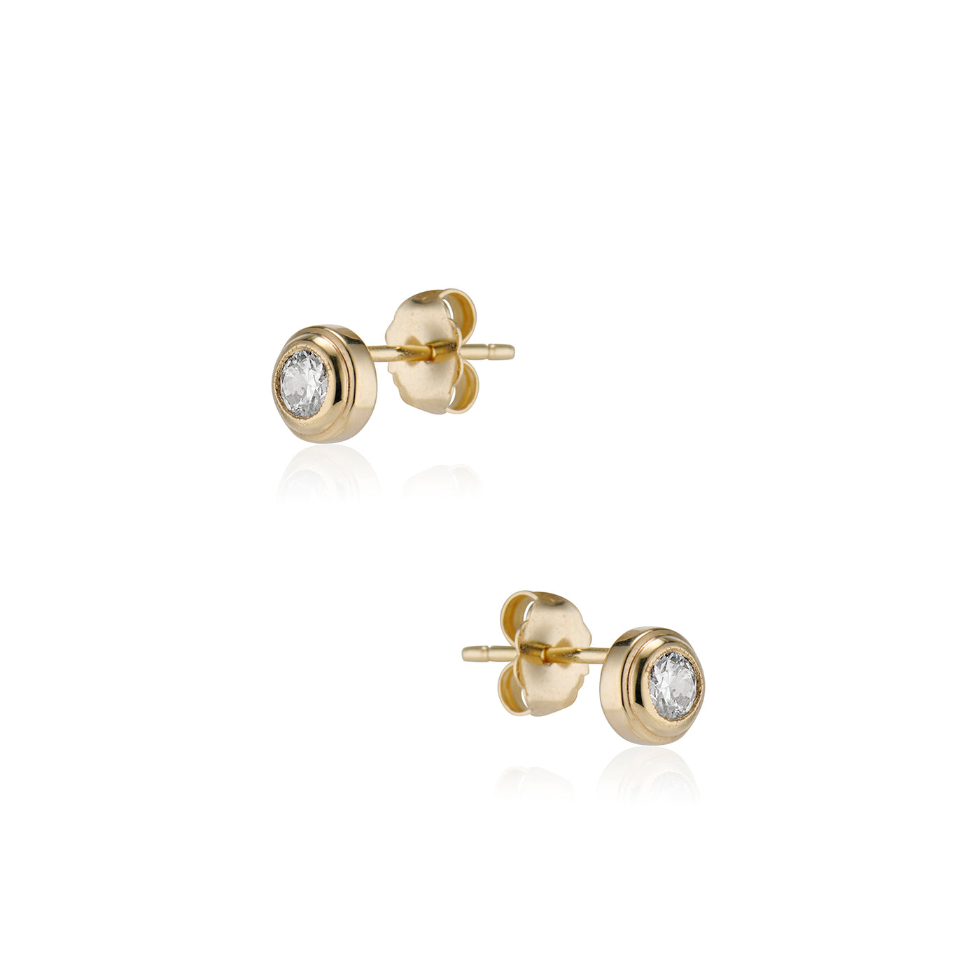 [Golden dew] 韓国☆18K Gold☆Cantabile Classic 2C Earring DoubleBezelStuds_1400x.jpg?v=