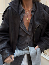 Petite Old Mine Cut Diamond Lilah T-Bar Pendant