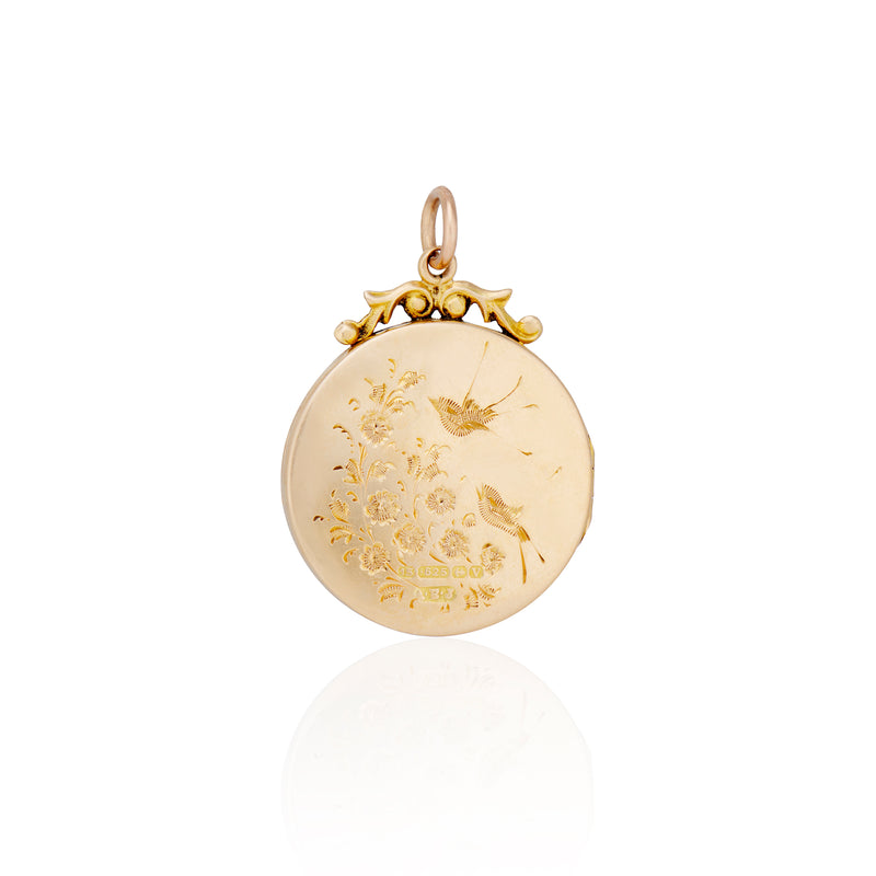 Engraved Antique Locket – Ashley Zhang Jewelry